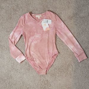 Walking on Sunshine Girls Tie Dye Bodysuit Size M